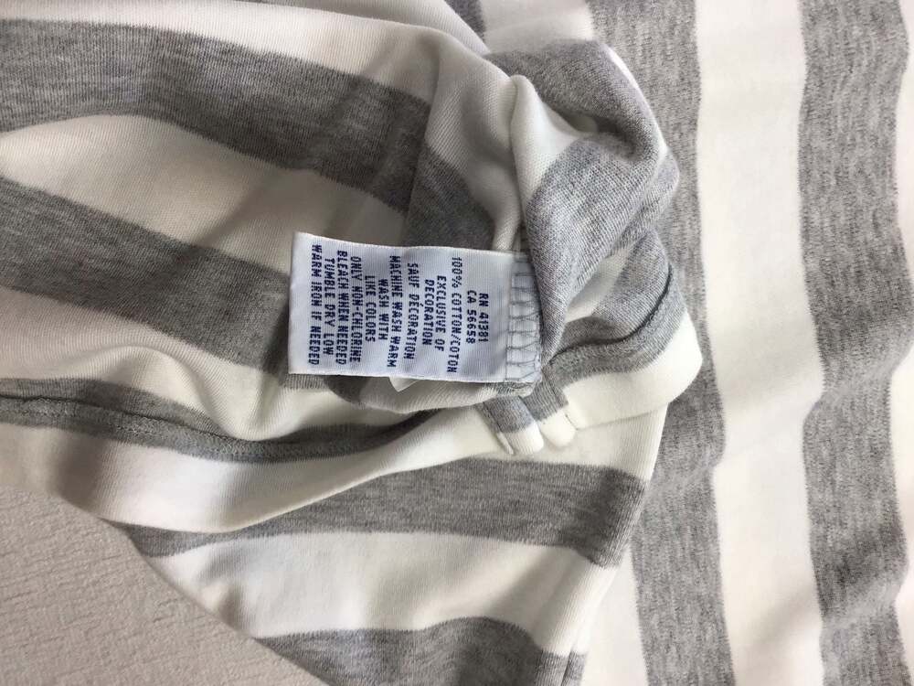 Ralph Lauren Striped Polo Dress Gray White Size XL Summer Sporty Casual Chic - Picture 7 of 9